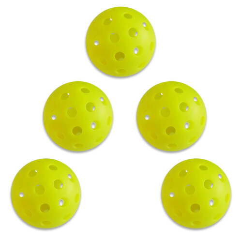 5er-Pack Pickleballs für drinnen und draußen, 74