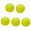 5er-Pack Pickleballs für drinnen und draußen, 74 3