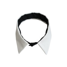 Campus Cotton Fabric Choker Necklace for Women-White black
