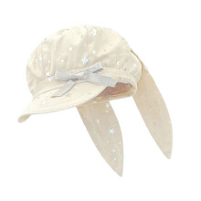 Trendy Beret British Elegant Painter Hat with Star-Beige