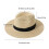 Popular Straw Hat Sun Protective Hat Wide Brims-Milk white 4