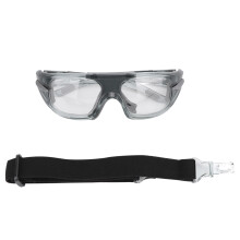 Stoßfeste Schutzbrille mit Polycarbonat-Linsen, Sportbrille mit stoßfestem und winddichtem Design sowie ergonomischem Nasenbügel, leicht
