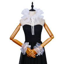 Women False Collar Drama Play Decorative Shirt Dress Collar-Set