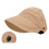 Comfortable Ponytail Sun Hat Light weight Sunscreen Hat-Beige 3