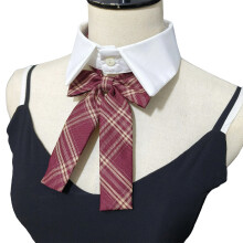 Multiuse Removeable Collar With Sweet-Wine red lattice sle
