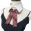 Multiuse Removeable Collar With Sweet-Wine red lattice sle 1