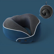 Luxury Memory Foam Filler Travel Pillow, Ergonomic Design for Ultimate Neck Comfort, Easily Portable Companion for Airplanes & Cars