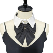 Fashion Point Styles False Collar Detachable Collar-Black bow