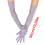 1pair Luxurious Lace Gloves Transparents-Light Purple 4