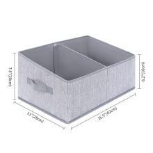 Paniers en tissu écologique pour rangement polyvalent, design trapézoïdal, poignées renforcées, montage facile, résistants à l'humidité, lot