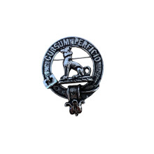 Hunter Clan Crest Pewter Cap Badge Brooch