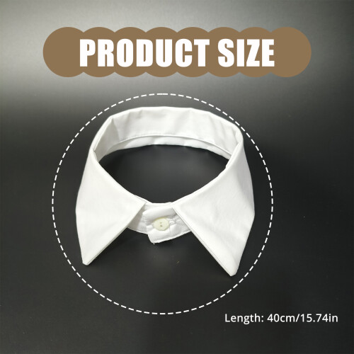Unique False Lapel Collar Minimalists Black White-Black white 2