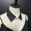 Unique False Lapel Collar Minimalists Black White-Black white 2