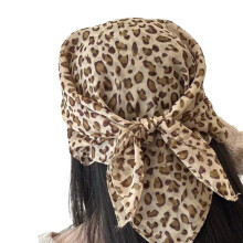 Multipurpose Neck Scarves, Leopard Print-Light color