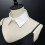 Unique False Lapel Collar Minimalists Black White-Black white 7