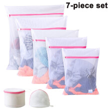 Sacs à linge en polypropylène et nylon, maille fine avec fermeture automatique, lot de 5 pour chemisiers, collants, sous-vêtements,