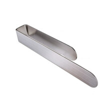 Modern U-shaped Design Stainless Steel Towel Holder, Easy No-Drill Mounting Self Adhesive Towel Rack for Smooth Surface Installation, Bathroom Kitchen