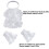 False Cuffs and Ruffled Lace Colonial Jabot Collar-White suit 3
