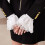 False Cuffs and Ruffled Lace Colonial Jabot Collar-White suit 4