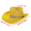 Glinting Panama Hat Studded Rhinestones Party Hat for-Silver 4