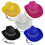 Glinting Panama Hat Studded Rhinestones Party Hat for-Silver 2