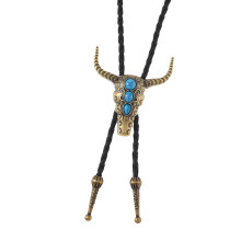 Unisex ketting lichtgewicht metalen vee charme-Oud brons