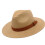 Elegant Panama Hat Oversized Straw Hat Breathable Sun Hat-Khaki 1