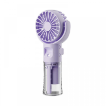 Handventilator mit Sprühfunktion, Mini-Kühlventilator für Make-up und Reisen, wiederaufladbar, 4 Geschwindigkeitsstufen