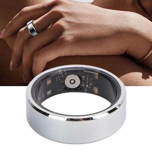Silberner Smart-Ring ID 19,8 mm, 18 mAh, Größe 10, IP68