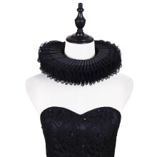 Elizabethan Styles Neck Wrap Halloween Costume Colonial-Black