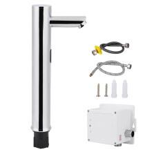 Grifo de lavabo de baño sin contacto, tecnología avanzada de sensor infrarrojo, temperatura ajustable, fuente de alimentación conveniente,