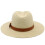 Elegant Panama Hat Oversized Straw Hat Breathable Sun Hat-Khaki 6
