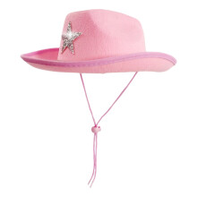 Strass-Stern-Cowboyhüte, Cosplay-Westernhut für Kinder,-Rosa