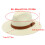 Elegant Panama Hat Oversized Straw Hat Breathable Sun Hat-Khaki 2