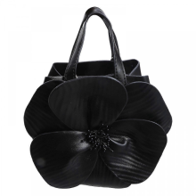 Damen-Schultertasche mit 3D-Blumenmotiv, Abendhandtasche, Umhängetasche, Clutch, Beuteltasche aus PU-Leder, silberfarben