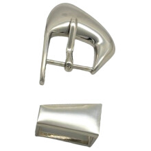 Moderne trapezium riemsluiting met gladde premiums,-Bai Lat 25mm