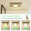 Badezimmerlüfter mit LED-Beleuchtung, Deckenventilator, 374 CFM, leise Belüftung 3