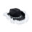 Feder-Brauthut, schimmernde Strasssteine, Cowboyhüte,-Schwarz 1