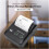 Portable Mini 58mm Receipt Thermal Printer Handheld Bluetooth Cashier Ticket Bill Printer Compatible for Text QRCode/Barcode/Batch Number/Date/Image 2