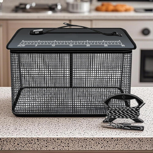 Floating Fish Basket  47L Foldable Trap with NonSlip Rope  Mesh Bag 1