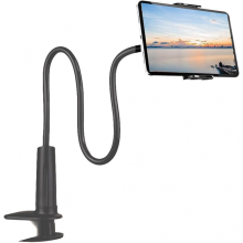 Schwanenhals-Tablet-Halterung, flexibler Tablet-Ständer, drehbare Tablet-Halterung mit 360 verstellbarer Klemme für iPads und Sm