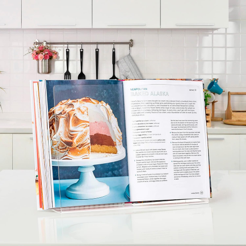Transparenter Kochbuchständer, geeignet zum Kochen und Backen 1