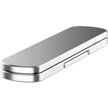Handy-Ringhalterung, Fingerringständer, 360 drehbar, faltbar, aus Aluminiumlegierung, Silber
