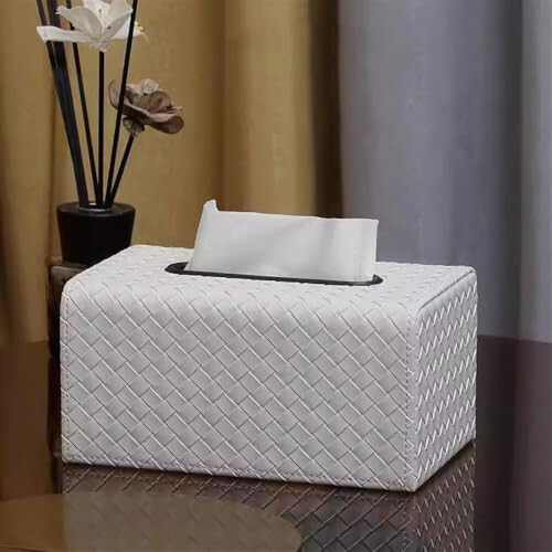 Modern white tissue box for home, office, restaurant, decor 2