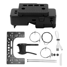 Barco de isca RC versátil equipado com controle remoto sem fio de alta frequência e bateria de lítio de longa duração com luz LED para pesca.