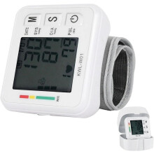 Blutdruckmessgerät mit verstellbarem Armband und LCD-Display