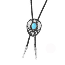 Gravuresteen Bolo Tie Gesneden Cowboy Stropdas Westerse-Bronzen
