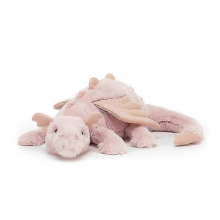 50 cm großer rosa Drachenplüsch, süße Figur, niedliches Deko-Geschenk, mittelweich, Geburtstagsgeschenk