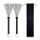 Drum Brushes Retractable Steel Wire with Comfortable Grip for Beginners Percussion Practice 4