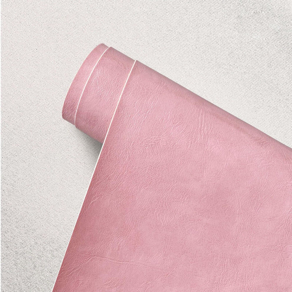 Leather Patch Selfadhesive Roll For Couch Sofa Car Seat Vinyl Chairs 20X138cm Pink 9339159878491